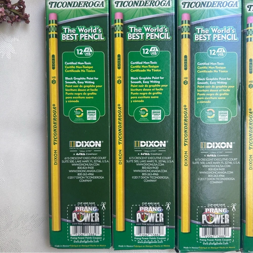 Yellow #2 Pencils - 5 Boxes  of 12 - Back To School New